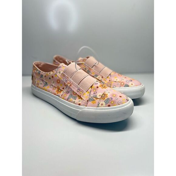 BLOWFISH MALIBU Women's Sneakers Shoes Pink Floral Slip On Low Top Size 6 (C9) - Picture 1 of 11